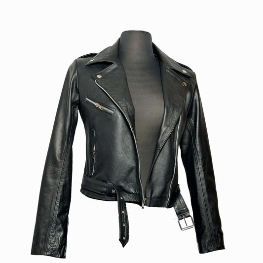 Nirvana - La Chamarra Biker Clásica para Mujer